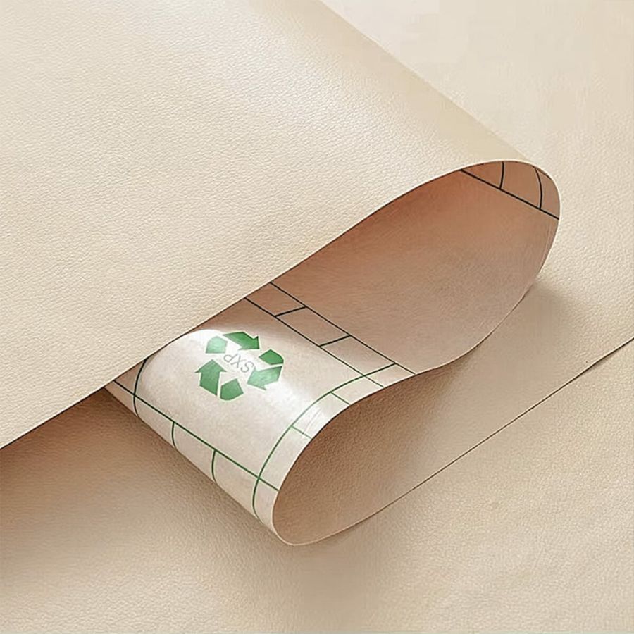 Самоклеющая экокожа в рулоне Sticker Wall 1.37*1m*0.5mm BEIGE (D) SW-00001346