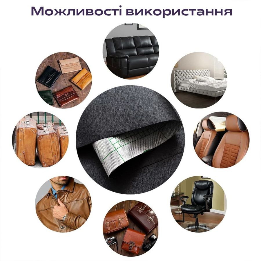 Самоклеющая экокожа в рулоне Sticker Wall 1.37*1m*0.5mm BLACK (D) SW-00001358