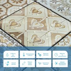 Декоративная ПВХ плитка на 960х480х4мм (D) SW-00001777