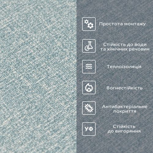 Обои самоклеющиеся Sticker Wall	 2800*500*2,5мм YM-10 BLUE WHITE (D) SW-00002021