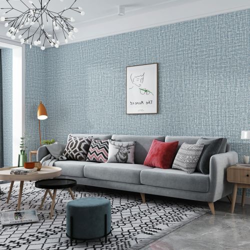 Обои самоклеющиеся Sticker Wall	 2800*500*2,5мм YM-10 BLUE WHITE (D) SW-00002021