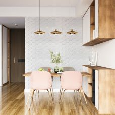 Декоративная ПВХ панель под белые соты 960х480х4мм (D) SW-00001778