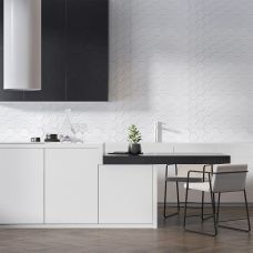 Декоративная ПВХ панель под белые соты 960х480х4мм (D) SW-00001778