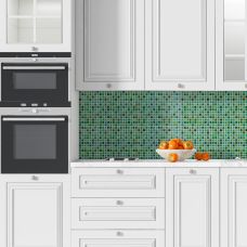 Декоративная ПВХ панель под зеленую мозайку 960х480х4мм (D) SW-00001828