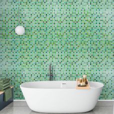Декоративная ПВХ панель под зеленую мозайку 960х480х4мм (D) SW-00001828