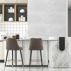 Декоративная ПВХ панель под белый камень 960х480х4мм SW-00001840