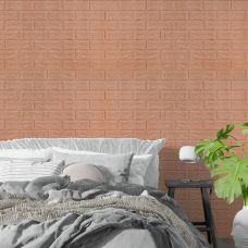  Самоклеющаяся 3D панель под кирпич Кофе с молоком 700х770х5мм SW-00001801