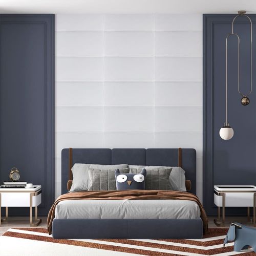 Панель стеновая 3D 700х700х5мм Lichi square white (D) SW-00001802