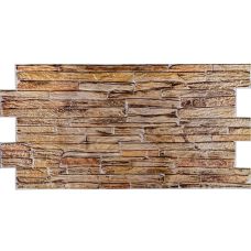 Декоративная ПВХ панель под кирпич 960х480х4мм (D) SW-00001837 Коричневая