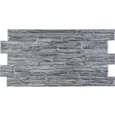 Декоративная ПВХ панель под кирпич 960х480х4мм (D) SW-00001838 Серая