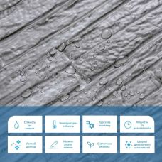 Декоративная ПВХ панель под кирпич 960х480х4мм (D) SW-00001838 Серая