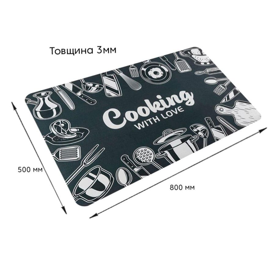 Влагопоглощающий коврик 50*80CM*3MM (D) SW-00001888 Серый