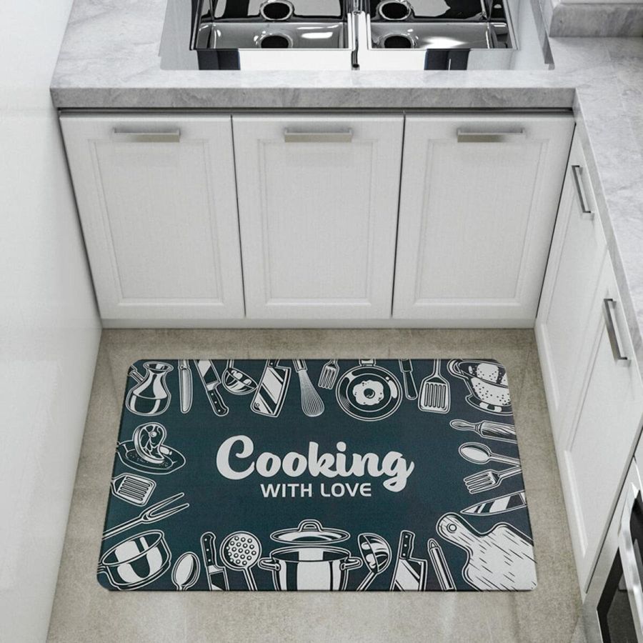 Влагопоглощающий коврик 50*80CM*3MM (D) SW-00001888 Серый