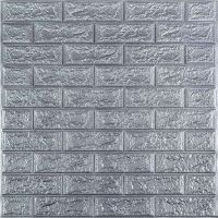 Панель стеновая 3D 700х770х2мм СЕРЕБРО (D) SW-00001908