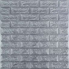 Панель стеновая 3D 700х770х2мм СЕРЕБРО (D) SW-00001908