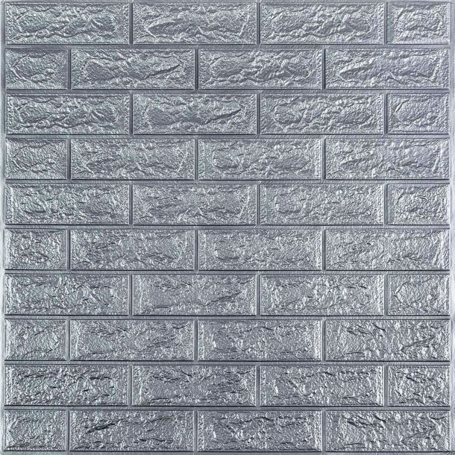 Панель стеновая 3D 700х770х2мм СЕРЕБРО (D) SW-00001908