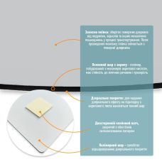 Зеркало акриловое самоклеющееся 270х420ммх2мм SW-00001519