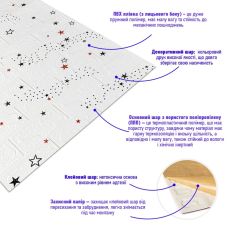 Панель стеновая в рулоне 3D 700ммх19,6мх3мм звёзды (D) SW-00001920