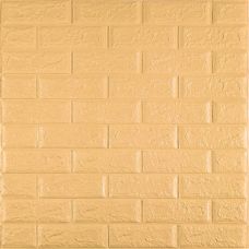 3D панель самоклеющаяся кирпич Желто-песочный кирпич 700х770х5мм (009-5) SW-00000028