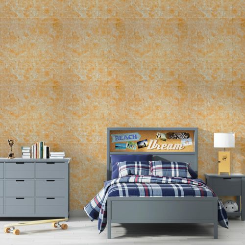 Декоративная 3D панель самоклейка под кирпич Бежевый мрамор 700x770x5мм (062) SW-00000032