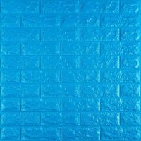 3D панель самоклеющаяся кирпич Синий 700х770х7мм (003-7) SW-00000060