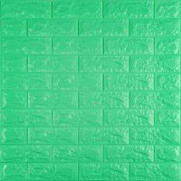 3D панель самоклеющаяся кирпич Мятный 700х770х7мм (012-7) SW-00000050