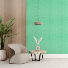 3D панель самоклеющаяся кирпич Мята 700х770х5мм (012-5) SW-00000148