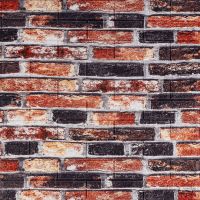 Декоративная 3D панель самоклейка под кирпич серо-синий Екатеринославский 700х770х5мм (048) SW-00000027