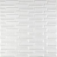 3D панель самоклеющаяся кладка белая 770х700х5 мм (031) SW-00000167