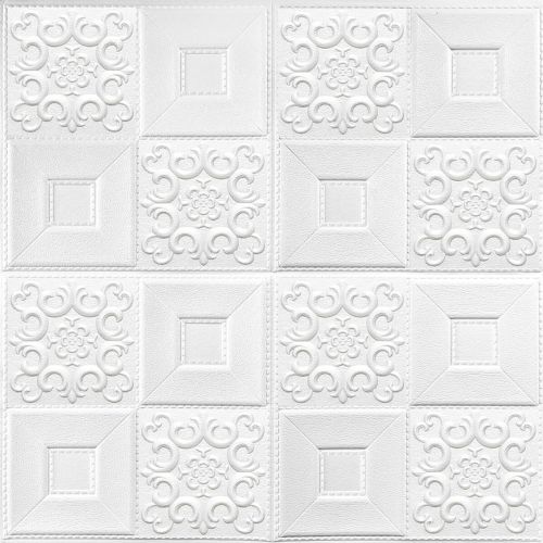 Самоклеющаяся декоративная потолочно-стеновая 3D панель фигуры 700x700x5мм (114) SW-00000006