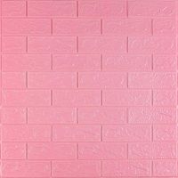 3D панель самоклеющаяся кирпич Розовый 700х770х3мм (004-3) SW-00000231
