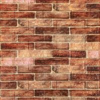 Самоклеющаяся декоративная 3D панель под коричневый кирпич екатеринослав 700х770х5мм (179) SW-00000248