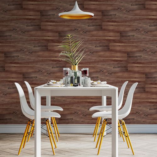 Самоклеящаяся виниловая плитка каштан, цена за 1 шт. (СВП-002) Матовая SW-00000282