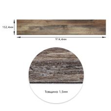 Самоклеящаяся виниловая плитка под старину, цена за 1 шт. (СВП-005) Матовая SW-00000285