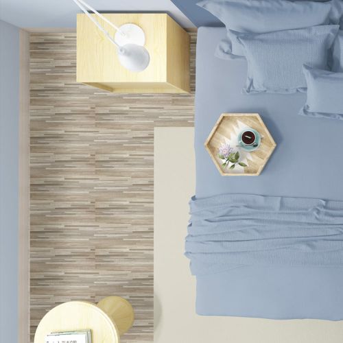 Самоклеящаяся виниловая плитка серо-бежевая, цена за 1 шт. (СВП-008) Матовая SW-00000286