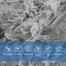 Декоративная 3D панель самоклейка Мраморная плитка 700х770х4мм (192) SW-00000529