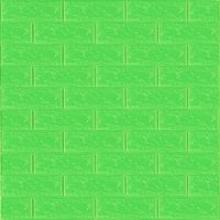 3D панель самоклеющаяся кирпич Зеленый 700х770х3мм (013-3) SW-00000639