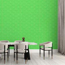 3D панель самоклеющаяся кирпич Зеленый 700х770х3мм (013-3) SW-00000639
