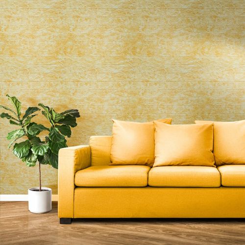 Декоративная 3D панель самоклейка под кирпич Бежевый мрамор 700x770x3мм (062-3) SW-00000694