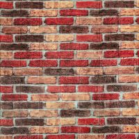 Самоклеющаяся декоративная 3D панель под бежево-коричневый кирпич екатеринослав 700х770х3мм (047-3)