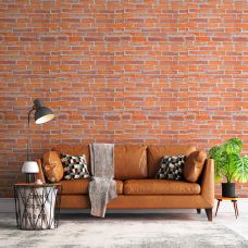 Декоративная 3D панель под рыжий Екатеринославский кирпич, самоклейка 700х770х3мм (044-3) SW-00000696