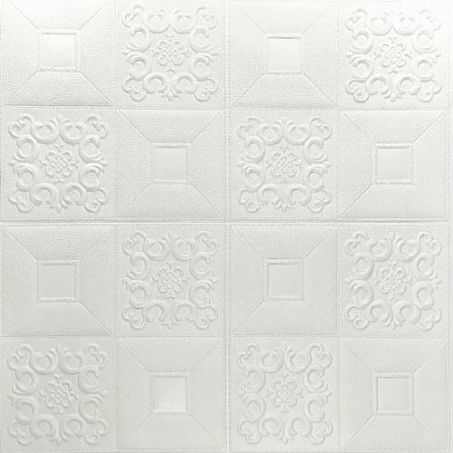 Самоклеющаяся декоративная потолочно-стеновая 3D панель фигуры 700x700x3мм (114-3) SW-00000697