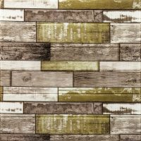 Самоклеющаяся декоративная 3D панель серо-коричневое дерево 700х700х4мм (378) SW-00000883