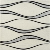 Самоклеющаяся 3D панель белые волны 700х700х5мм (195) SW-00000767