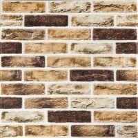 Самоклеющаяся 3D панель под кирпич клинкер песочный 700х700х5мм (415) SW-00000770