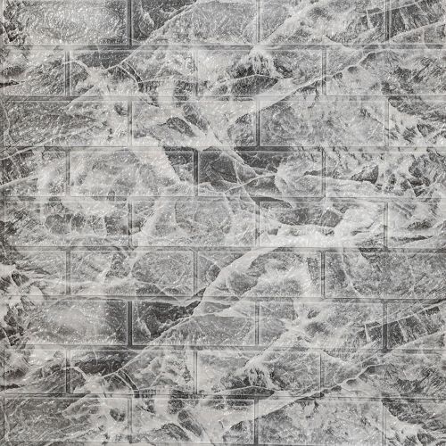 Самоклеющаяся 3D панель под черный мрамор в рулоне 19600x700x3мм (R061-3-20) SW-00001196