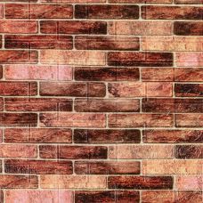 179-3 Панель стеновая 3D 700ммх770ммх3мм BROWN (кирпич) (D) SW-00001771