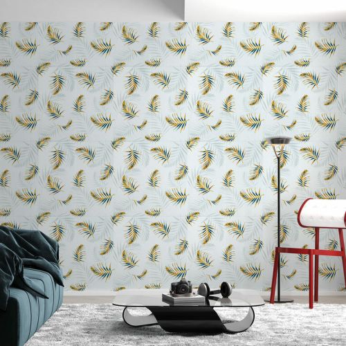 Панель стеновая 3D 700х770х4мм папоротник на белом фоне(D) SW-00001981