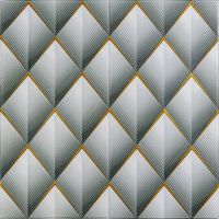 Панель стеновая 3D 700х770х4мм ромбы серые (D) SW-00001986