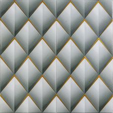 Панель стеновая 3D 700х770х4мм ромбы серые (D) SW-00001986